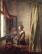 Jan Vermeer, Girl Reading a Letter at an Open Window